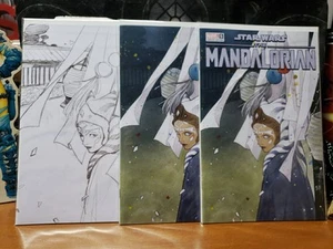 STAR WARS MANDALORIAN SEASON 2 #5 PEACH MOMOKO Trade & Virgin & SKETCH NM - Picture 1 of 4