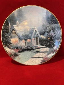 Thomas Kinkade Plate Collection Set Of 4, 8” Numbered Plates with Wall Hangers. - Picture 1 of 8