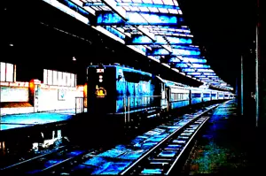 KODAK DULPICATE SLIDE CNJ GP-40P #3674 NEWARK-PENN STATION, NJ MARCH 20, 1971 - Picture 1 of 1