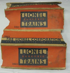 LIONEL 2465 ***USED BOX ONLY***ORANGE & BLUE***VERY POOR CONDITION*** - Picture 1 of 7