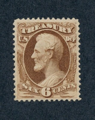 drbobstamps US Scott #O75 Mint Hinged Official Treasury Dept. Stamp Cat $250 - Image 1 of 2