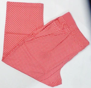 WOMAN WITHIN Plus Size Elastic Waist Pant #1401, Pink Polk-adot, Sz 30W, NWT - Picture 1 of 4