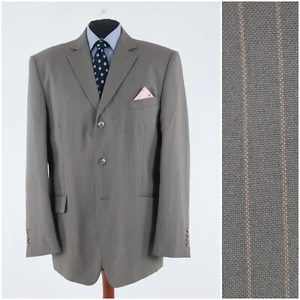Herren Vintage Gestreift Sport Mantel 48L US Größe STUDIO COLETI Grau Blazer Jacke - Bild 1 von 11