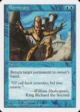 Magic MTG Tradingcard Fifth Edition 1997 Boomerang