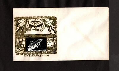 U.S.S. Mindoro (CVE-120) - Naval Ship's Cover -1950's - Gmahle Cachet - Unused - Image 1 of 2