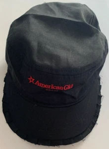 AMERICAN GIRL DALLAS BLACK W RED STITCHING EMBROIDERED HAT GIRLS O/S - Picture 1 of 3