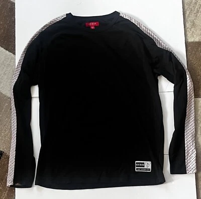 Men’s Guess Long Sleeve Black Shirt Size XL - Image 1 of 4