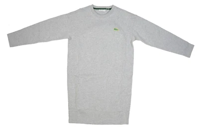 Sudadera deportiva Lacoste cuello redondo algodón gris cocodrilo verde para mujer Lacoste 36 EE. UU. 4 Foto 1 de 4