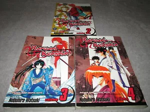 Ruronni Kenshin Shonen Graphic Novel von Nobuhiro Watsuki Bände 2-4 gebraucht - Bild 1 von 5
