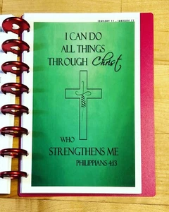 Philippians 4:13 "All thru Christ" DASHBOARD 4 use w/ TUL/Arc (8 disc) Planner- - Picture 1 of 3