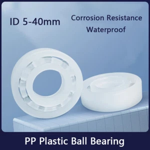 PP Plastic Ball Bearing Polypropylene Corrosion Resistance Waterproof ID 5-70mm - Bild 1 von 9