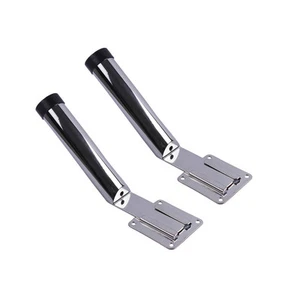 2X Removable Fishing Rod Holder Deck Mount Marine Stainless Steel Rod Pod - Picture 1 of 9