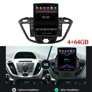 9.7" Android Stereo GPS Head Unit 4+64GB For 2013-19 Ford Transit Custom Carplay - Picture 1 of 23