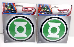 DC Comics Green Lantern Logo Embroidered Iron-on Applique Patch 5" x 5" Lot of 2 - Picture 1 of 2