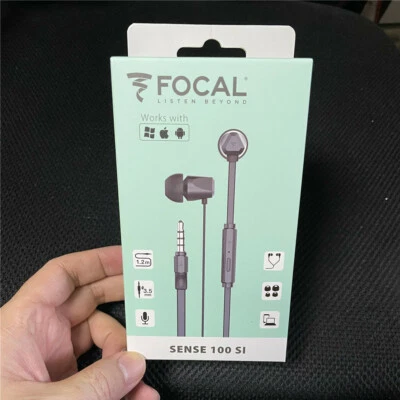 Focal Sense 100 Si In-ear Wired Earphone Deep Bass Metal Earphones with remote - Image 1 of 4