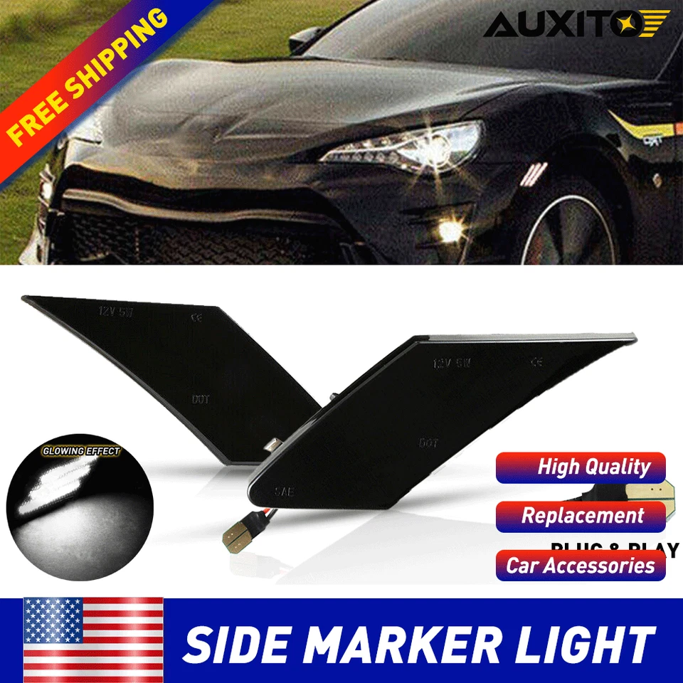 Luz de parachoques LED blanca para Subaru BRZ Scion FR-S Toyota 86 2013-2020 Foto 1 de 4