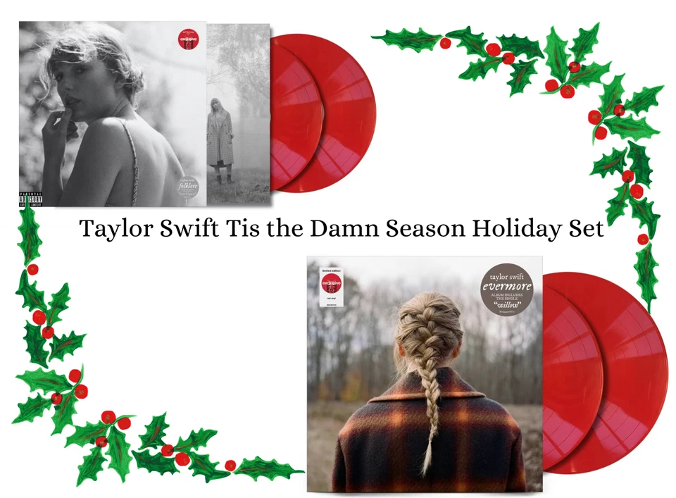 Taylor Swift Exclusive Tis the Season Holiday Red Vinyl Set - Limited - Image 1 of 1