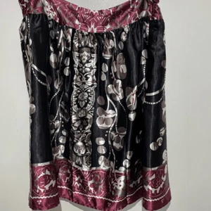 Apostrophe Women's Multicolor Floral Lined Satin Side Zip A-Line Skirt Size 18 - Picture 1 of 6