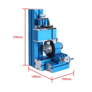 24W Motorized Lathe Machine Metal Woodworking Indexing Drilling Machine - Bild 1 von 5