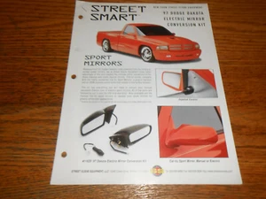 1997 DODGE DAKOTA STREET SMART / STREET SCENE EQUIPMENT BROCHURE & 97 PRICE LIST - Foto 1 di 2