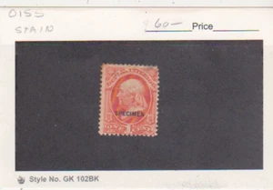US Scott #O15S NGAI 1c Interior Department Specimen F-VF CV $60 - Picture 1 of 1
