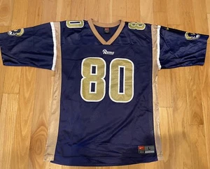 Isaac Bruce #80 St. Louis LA Rams NFL Football Nike Jersey Men's L Large Clean - Picture 1 of 20