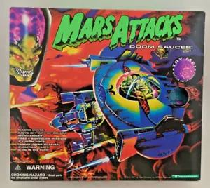 1996 Doom Saucer Mars Attacks 1996 Trendmasters Action Figure Vehicle - Picture 1 of 16