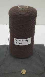 SCHUR-Wolle Garn Stricken weben & häkeln| schoko braun handstrickgarn 1 kg SW118 - Bild 1 von 3