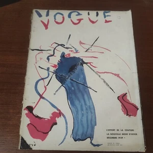 "Vogue" Paris Condé Nast rivista di alta moda dicembre 1939 - Imagen 1 de 12