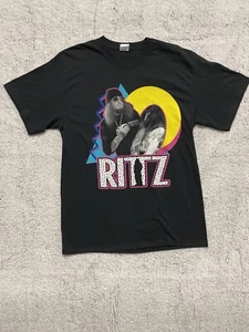 Vintage 90s Ritz Strange Music Rapper Tour Graphic T-Shirt Sz M - Picture 1 of 11