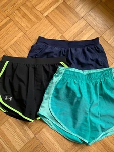 Set of 3 Girls Athletic shorts (two Under Armour, one Nike) - Picture 1 of 19