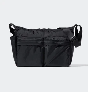 UNIQLO Multi-Pocket Shoulder Bag | Unisex 7 Pockets Balck Japan via Fedex - Picture 1 of 4