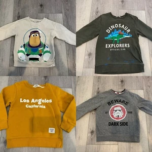 Lot Of 4 Kids Sweatshirt Gap H&M Size 4-6/ 110cm - Picture 1 of 15