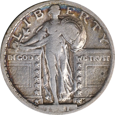 1921 Standing Liberty Quarter Nice F Key Date Nice Eye Appeal Nice Strike Cover