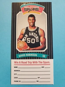 1988 Spurs Police Diamond Shamorck RC David Robinson San Antonio Spurs 🏀 - Picture 1 of 2