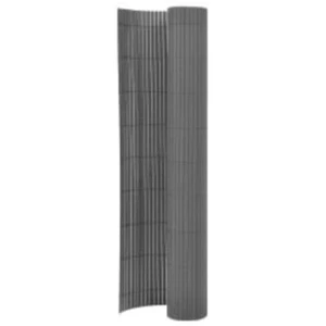 vidaXL Double-Sided Garden Fence 90x400 cm Grey UK - Picture 1 of 5