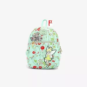 Loungefly Disney Peter Pan Tinker Bell and Lost Boys Spring Floral Mini Backpack - Imagen 1 de 4
