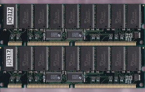 256MB 2x128MB PC-133 MOSEL VITELIC ZTECH ECC REG PC133 RDIMM SERVER SDRAM Kit - Picture 1 of 2