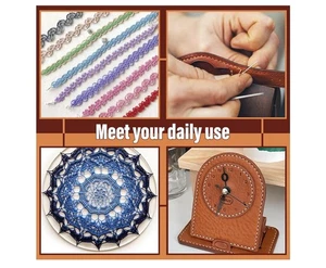 Round Waxed Thread Polyester Cord 0.55 mm Waxed Cord for Leather Sewing Repair 5 - Picture 1 of 4