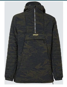 Oakley Men's TC Cruiser Down Snowboard Jacket Camo Green Mountains Pattern Med - Picture 1 of 12