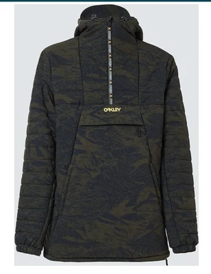 Oakley Men's TC Cruiser Down Snowboard Jacket Camo Green Mountains Pattern Med - Image 1 of 4