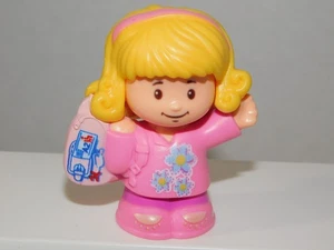 Fisher Price Little People Travel Together Emma 2016- Mattel Girl w/ Backpack  - Picture 1 of 2