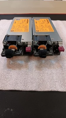 Lote de 2 PSU HP 800w Platinum 723599-001 723600-201 754381-001 720479-b21 Foto 1 de 4