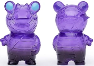 1PS Super7 Sofubi Pocket Mummy Gator Clear Purple 3" Collectible Toy Ornament - Picture 1 of 4
