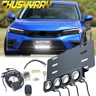 For 2024 Dodge RAM Challenger Durango LED Light Front License Plate Bracket - Image 1 of 4