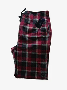 Pantalones para hombre SPYDER Loungewear polar a cuadros negros/rojos XL - Imagen 1 de 7