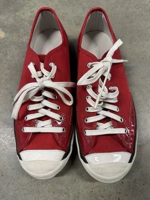 Zapatillas bajas de lona rojas minimalistas Neil Barrett para hombre talla 41 M8/W10 nuevas sin caja Foto 1 de 4