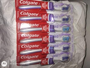 6 PACK !! Colgate 360 Sensitive Teeth Toothbrush with Tongue - Extra Soft - Picture 1 of 7