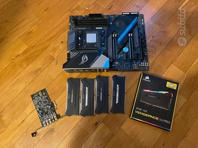 Bundle ryzen 5 3600 + asus ROG strix X570 + RAM 32 GB 3200 MHZ ddr4 + 5700xt - Immagine 1 di 2