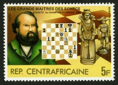 Central African Republic 1983 Imperf. Great Master of The ? Chess 1983 ( - Image 1 of 4